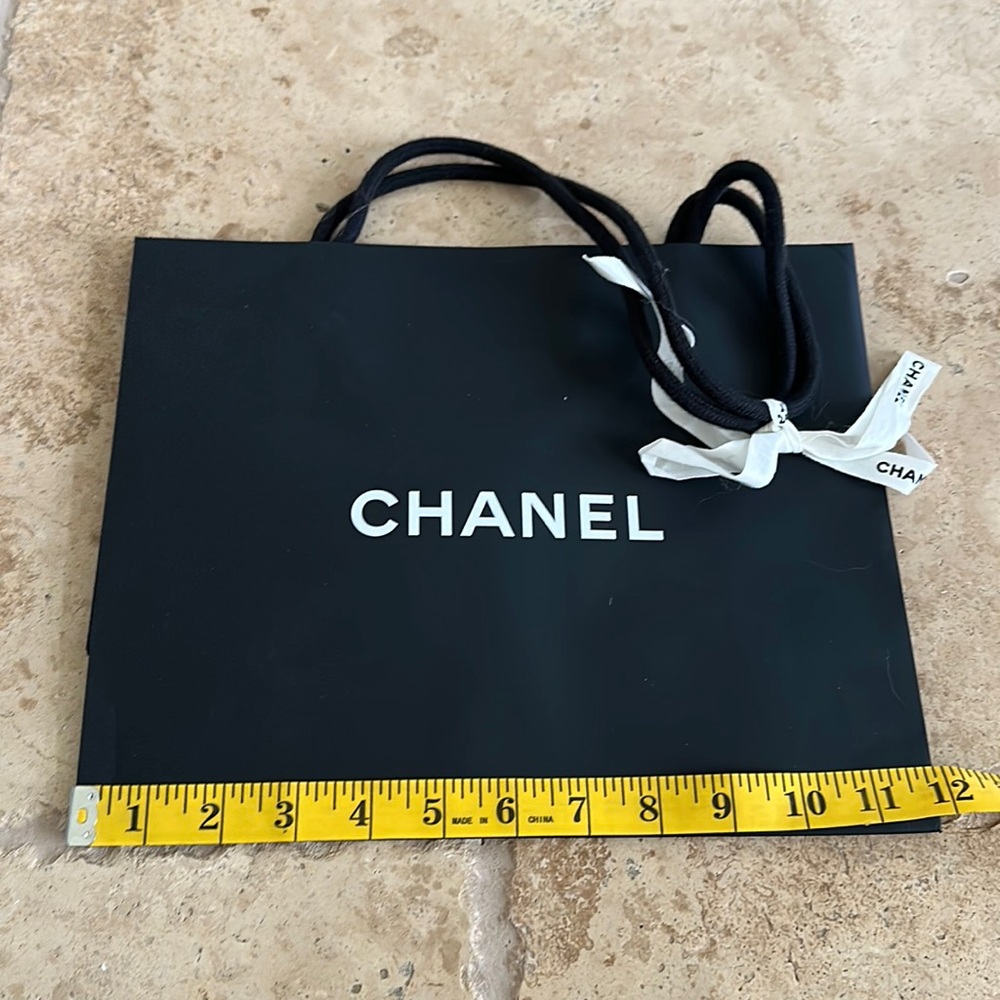 Chanel shopping bag with camellia